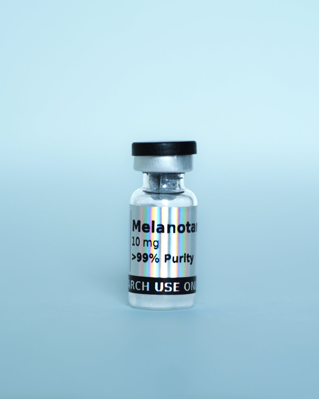 Melanotan II Research Peptide — sealed vial, label detail