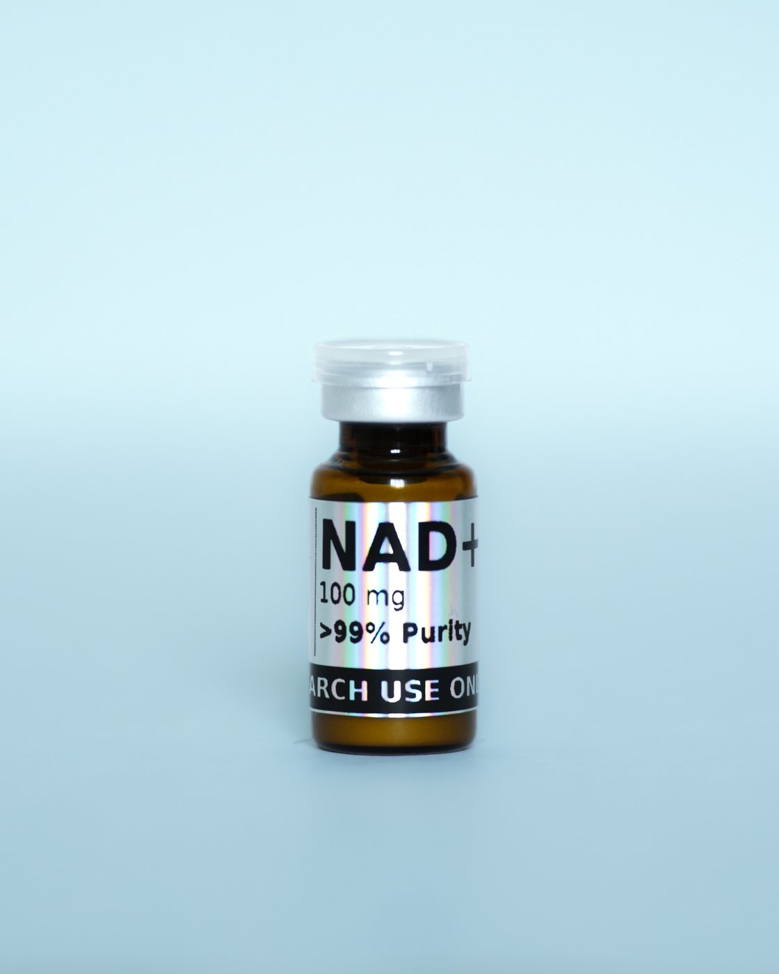 NAD+ Research Compound — sealed vial, label detail