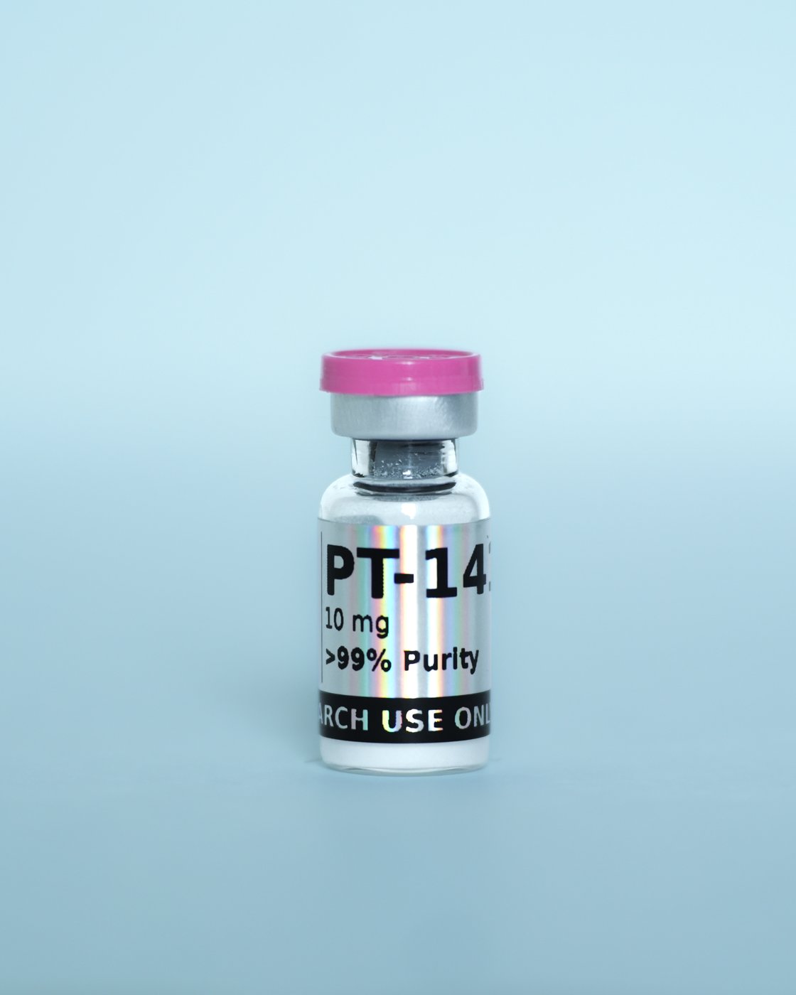 PT-141 Research Peptide — sealed vial, label detail