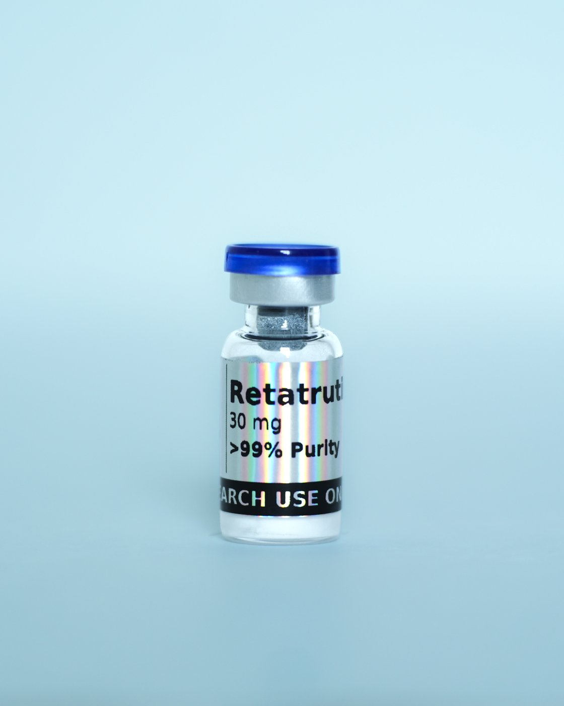 RT-3 — sealed vial, label detail