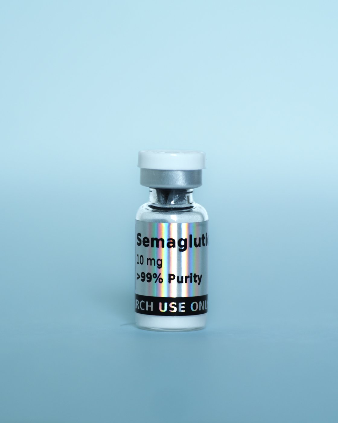 Semaglutide Research Peptide — sealed vial, label detail