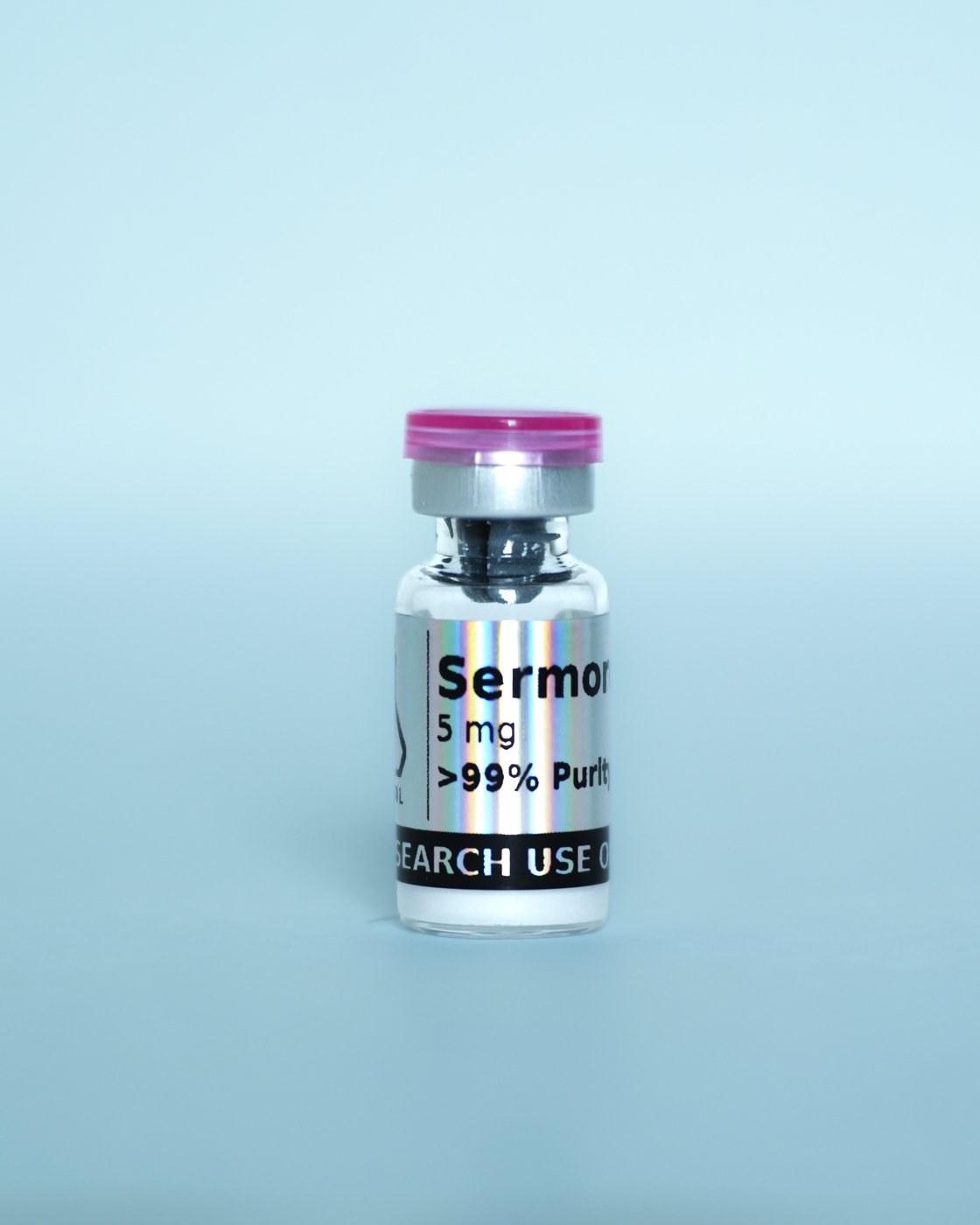 Sermorelin Research Peptide — sealed vial in branded Vytal Research box