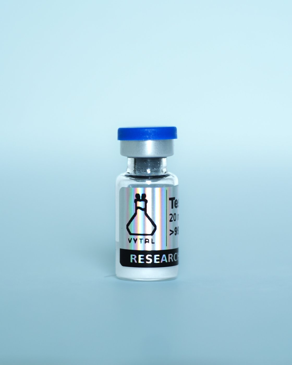Tesamorelin Research Peptide — sealed vial in branded Vytal Research box