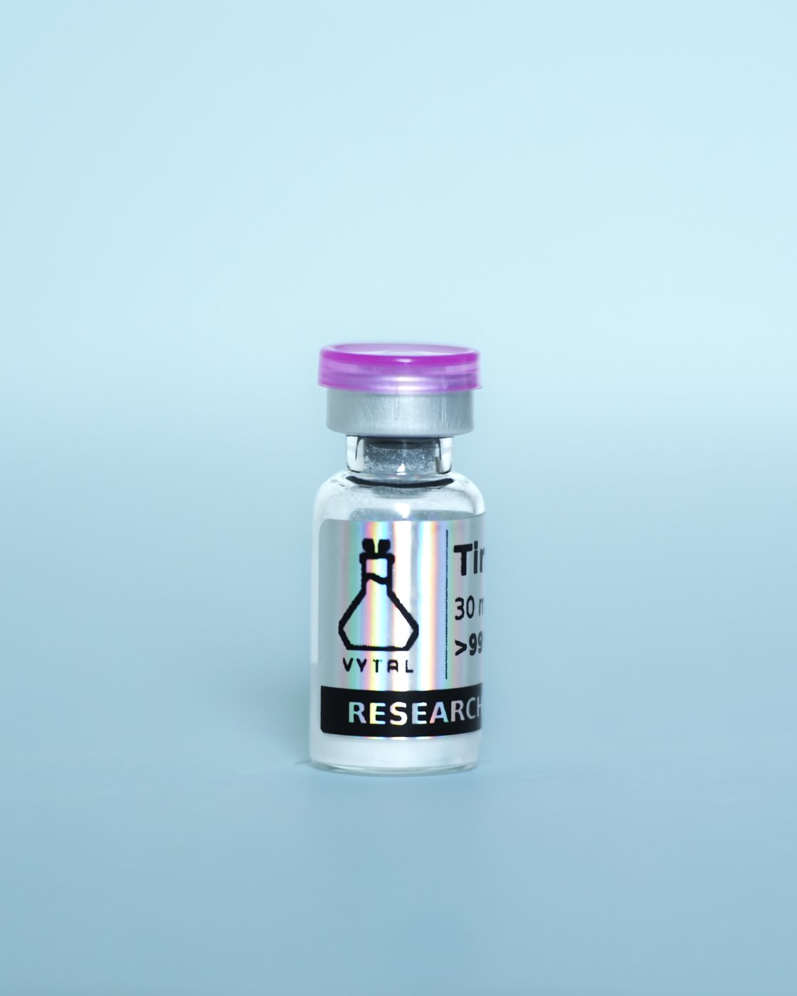 Tirzepatide Research Peptide — sealed vial in branded Vytal Research box